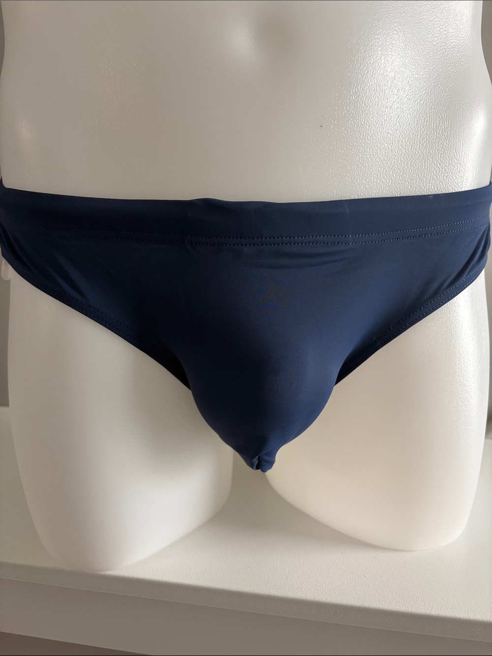 Men's Navy Low-Rise Performance Brief